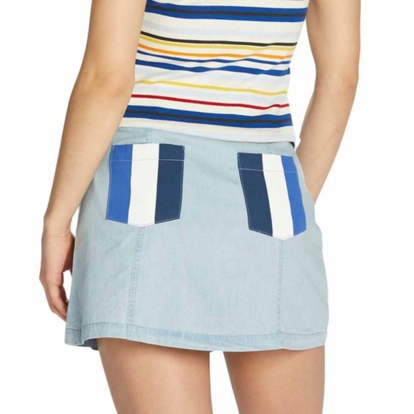 Disney Mickey and Minnie Denim Patch Skirt 3X - Picture 3 of 15